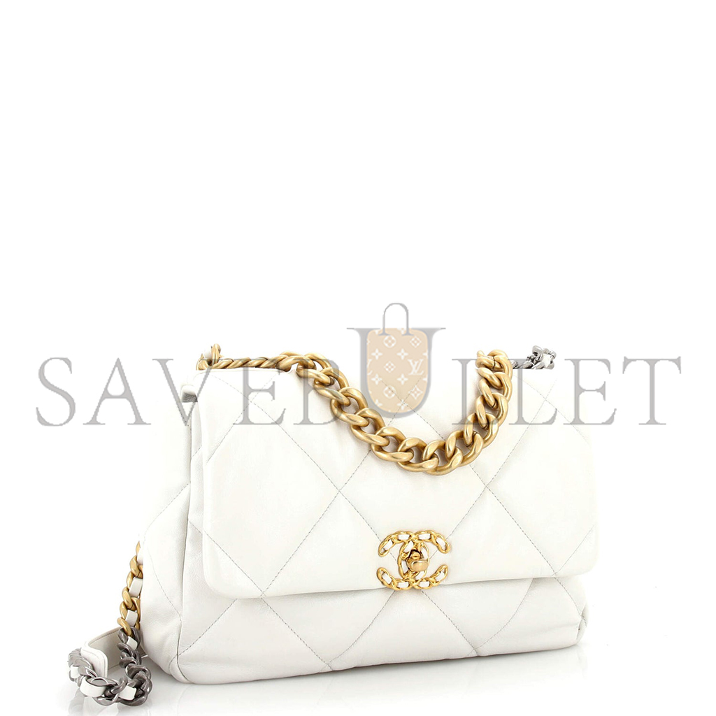Ch*el master 19 flap bag quilted leather large (30*20*10cm)